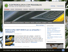 Tablet Screenshot of elektroroller24.com